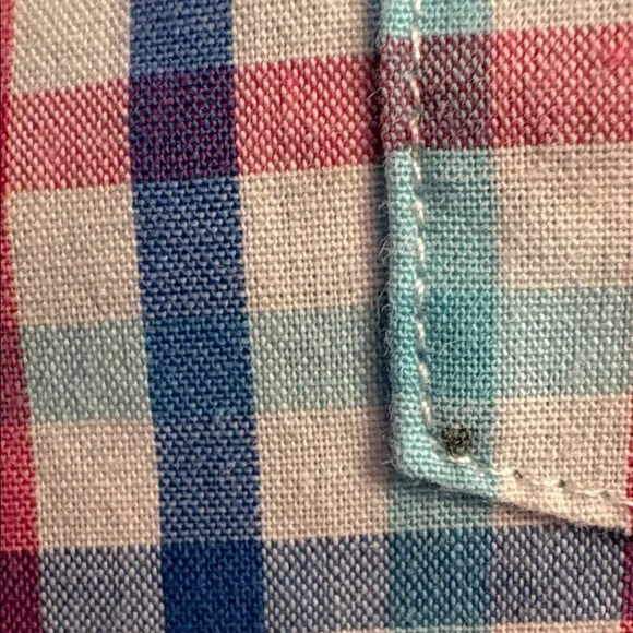 Chaps Red and Blue Plaid Button Down Shirt XXL long sleeve - Picture 5 of 6